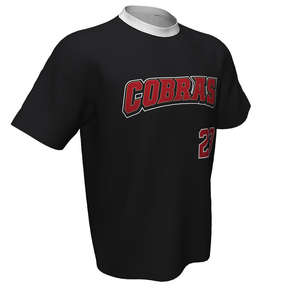 100% polyester sublimation printing and embroidered custom fan promotional embroidery baseball jerseys - Product Image 1