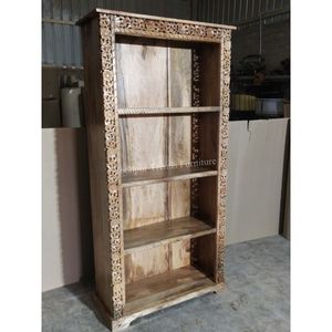 Hand Gebogen Mooie Indian Designer Hoge Kwaliteit Tegen Lage Prijs Moderne Houten <span class=keywords><strong>Open</strong></span> Boekenplank - Product Image 6