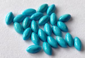 Cabujón de marquesa turquesa de alta calidad, piedra Natural para dormir de 2x4mm a 4x8mm - Product Image 3