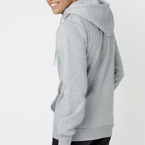 Pull-over à capuche basique 100% coton brodé pour homme Sweat-shirt d'hiver à motif solide avec col à capuche - Product Image 5