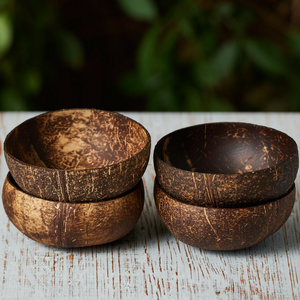 Ensemble de bols à noix de coco écologiques Design traditionnel classique Produit naturel et écologique du Viet Nam pour le dîner et les vacances - Product Image 5