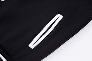 เสื้อแจ็กเก็ตผ้าแคนวาสสำหรับผู้ชายปักลายตัวอักษรเบสบอลแขนเสื้อหนังสำหรับฤดูหนาวมีตัวอักษรโลโก้ด้านหน้าสไตล์เลตเตอร์แมนตามสั่ง - Product Image 5