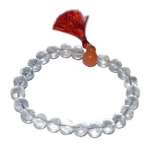 <b>Crystal</b> Quartz Healing Gemstone Yoga <b>Bracelet</b> - Product Image 1