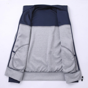 ชุดวิ่งออกกำลังกาย2ชิ้นมีซิปปักโลโก้ออกแบบได้ตามที่ต้องการสำหรับผู้ชาย - Product Image 6