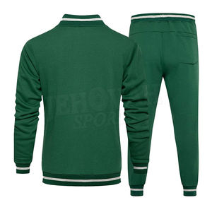 Haute qualité hommes hiver grande taille entraînement Fitness sport survêtement 2 pièces ensemble pantalon personnalisé polaire respirant - Product Image 2