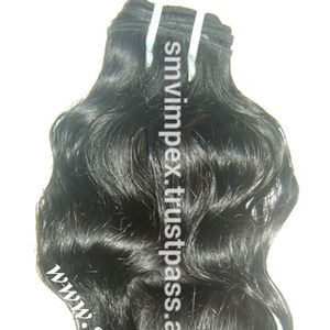 Raw sin procesar 12A Grado Virgen Precio al por mayor barato, virgen natural indio onda profunda Tejido de cabello crudo - Product Image 1