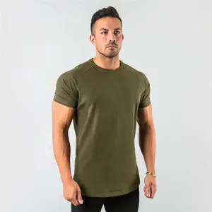 OEM Design personnalisé Slim Fit Sports Running T-Shirt Séchage rapide et respirant Polyester Ras du cou Fitness Gym Long Style athlétique - Product Image 1