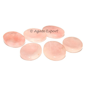| Wholesale <b>Worry</b> Stones | Holistic Healing <b>Worry</b> <b>Stone</b> Rose Quartz Gemstone Feng Shui Agate Export Engraving Carved Feng Shui - Product Image 1