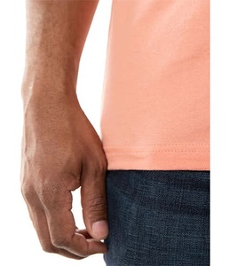 T-shirt à manches courtes pour homme, col rond, coupe classique, jersey uni décontracté, 100% coton, design simple - Product Image 5