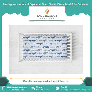 Custom Design New Breathable Baby Sheet Cotton Baby Crib Sheet - Product Image 6