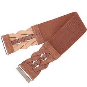 Multi Color Waspie Braided Leatherette Elastic Cinch Vintage Women Stretchy Retro Waist Belt for Lady Girl Dress Skirt Skirt - Product Image 4