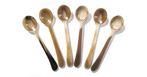 ช้อนเขาควายดีไซน์เรียบง่าย ด้ามจับขนาดเล็ก สีเขาธรรมชาติ คุณภาพเยี่ยม ช้อนเครื่องเทศจากเขาควาย - Product Image 5