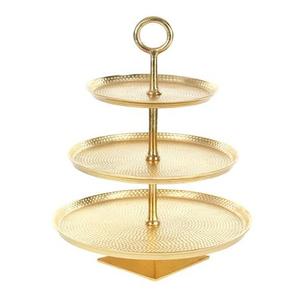 Support à gâteaux et desserts en métal à 3 niveaux Forme ronde Taille personnalisée Support à gâteaux pour bonbons de mariage au prix le plus bas - Product Image 6