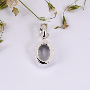 Pendentif en forme de pétalite Rare, pierre authentique, en argent Sterling 925, cadeau naturel, Top tendance, blanc - Product Image 4