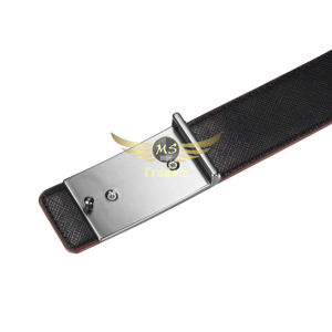 Causal Fashion Ceinture ajustable pour affaires et décontracté Boucle de ceintures en cuir noir pour hommes - Product Image 3