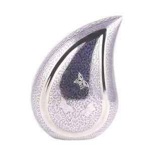 Crinsoudure noir en forme de goutte, pour crème commémorative, cœurs gravés, en aluminium, pour adultes et nourrissons - Product Image 2