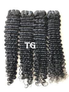 เปรูกัมพูชาเครื่อง Weft รวมกลุ่มหยิกลึก26นิ้วความยาวซูเปอร์ราคาดิบวัดมนุษย์ผมส่วนต่อขยายการรวมกลุ่ม - Product Image 2