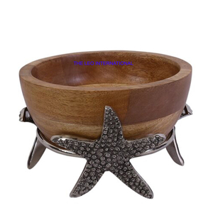 Metal Silver Plated Decorative Bowl Pear Shape Very Luxury Design Style Dining Table Accessories With <b>Crystal</b> Beaded - Product Image 4