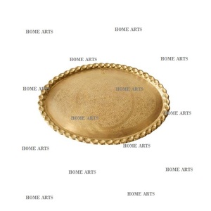 Plato de postre martillado de aluminio con forma redonda de calidad superior Plato para servir alimentos a precio barato - Product Image 4