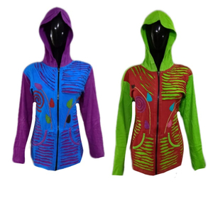 Veste en polyester de style boho indien, vêtement multicolore et élégant, extensible, traditionnel pour l'hiver, offre spéciale, - Product Image 1