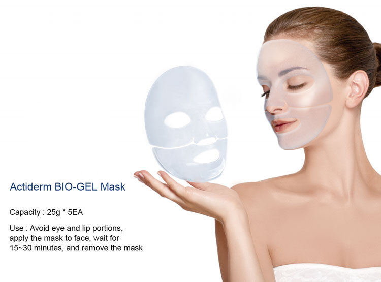 Actiderm BIO-GELマスククリア白ハイドロゲル · マスク保湿栄養