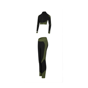 Ensemble de 2 pièces de Yoga sans couture pour femmes, vêtements de Fitness, de course, d'entraînement, de course, d'exercice physique, top, vente - Product Image 6