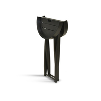 Table d'appoint pliable en acajou massif Kona, design classique moderne, table d'appoint pour salon, maison, hôtel