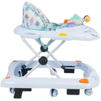 UniCare Ufo Musical Nouveau Trotteur Bébé avec Siège Souple, 8 Roues, Pliable, 5 Boutons Musicaux et Lumineux Différents, Porteur d'Activités Intelligent pour Tout-petits