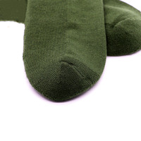 Chaussettes personnalisées de qualité supérieure pour hommes, style militaire, kaki, épaisses, pour le bureau, vert armée