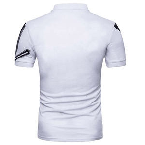 T-shirt d'été unisexe en gros 2026 pour hommes, séchage rapide, 65% coton, 35% polyester, vêtements de golf personnalisés, polo pour hommes - Product Image 2