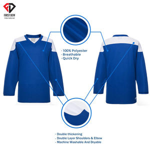 De haute Qualité Nouvelle Arrivée Offre Spéciale Top Meilleure Vente Personnaliser Taille Respirant 100% Polyester Spandex Tissu Hockey Sur Glace Jersey Hommes - Product Image 2