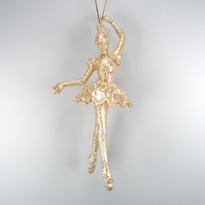 Classique Noël Nouvel An Décoration Nacré Rose Peinture Acrylique 3D Ballerine Ornement - Product Image 5