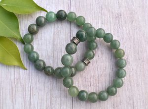 สีเขียว Aventurine สร้อยข้อมือคริสตัลบำบัดธรรมชาติเรกิจักระหิน - Product Image 4