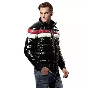 2022 chaqueta de burbujas de poliéster impermeable Unisex logotipo personalizado bordado invierno con capucha Bombardero a prueba de viento cremallera cálida de talla grande - Product Image 2