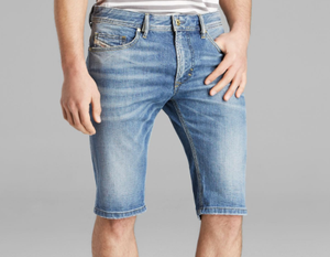 Demi-pantalon OEM en spandex pour hommes, short en jean décontracté d'été confortable de haute qualité, style droit, délavé de couleur claire - Product Image 3