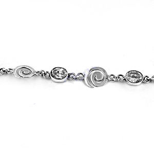 2024 última pulsera excelente Zirconia cúbica cadena enlace piedra preciosa 925 artículos de plata esterlina sólida nuevo regalo de joyería - Product Image 2
