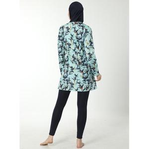 2021 Elegant Two-Piece <b>Tankinis</b> Adults Fashion Islamic Print Swimwear Cover Plus Size <b>Women's</b> Eco-Friendly Quick Dry - Product Image 4