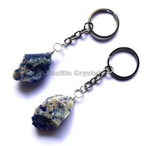 คุณภาพสูง Sodalite ธรรมชาติหยาบพวงกุญแจ - Product Image 1