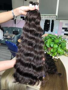 Extensions de cheveux humains vierges vietnamiens de qualité supérieure, Remy, lisses, super double drawn, en vrac, toutes couleurs, sans perte de cheveux, Ivirgo Hair - Product Image 2