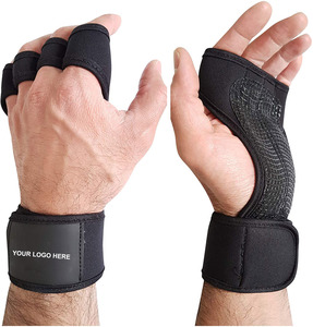 Neoprene Unisex Gym <b>Gloves</b> with <b>Silicone</b> Surface for Weight Lifting & Cross Fitness-Breathable Anti-Slip Workout <b>Gloves</b> - Product Image 1