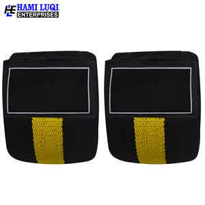 Rodilleras con soporte elástico: mezcla de algodón para levantamiento de pesas, levantamiento de pesas y entrenamientos de gimnasio - Product Image 3