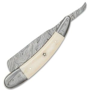 Cuchilla de afeitar de acero de Damasco personalizada de alta calidad con mango de madera hecho a mano, peso ligero, un solo borde, ¡a la venta! - Product Image 5