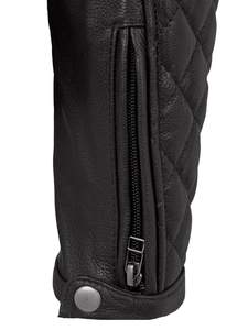 Veste de sécurité de construction approuvée CE Veste en cuir de moto en cuir de vachette de qualité supérieure avec fermeture éclair Caractéristiques grande taille - Product Image 3