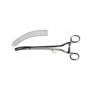Wertheim-Forceps de histerección, instrumentos quirúrgicos generales dentados cruzados de 23cm - Product Image 1