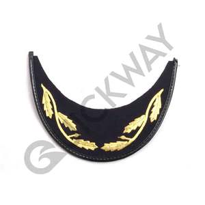Uniform Accessories and Gold Color Hand Made Bullion Wire <b>Cap</b> <b>Peak</b> Lowest Price Sale by QUICK WAY INDUSTRIES - Product Image 1