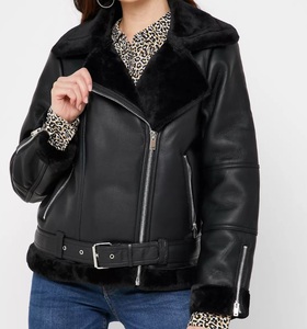 100% Unisex de cuero corta Moto chaqueta cremallera-Slim PU Biker abrigo con bolsillos en todos los colores - Product Image 1