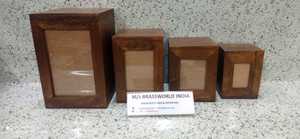HIGH QUALITY WOODEN POLISHED FOUR DIFFERENT SIZE of CREMATION URN by BRASSWORLD INDIA - Product Image 3