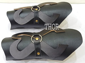 Armure En Cuir Noir Bras Médiéval Garde - Product Image 2