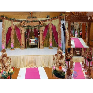 Managarai de diseño clásico para boda, mantel de madera antigua para manualidades, boda tradicional, indio, Reino Unido - Product Image 1
