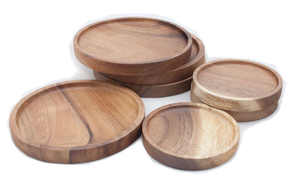 6 verres en bois ronds et personnalisés, de luxe, en usine, de meilleure qualité, pour boisson avec décoration, cuisine, dessous de verres en bois - Product Image 6